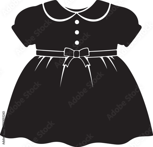 black dress on a white