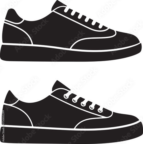 sport shoes vector illustration