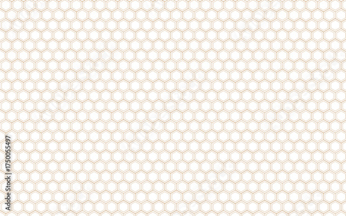 hexagon geometric pattern. seamless hex background. abstract honeycomb cell. vector illustration.