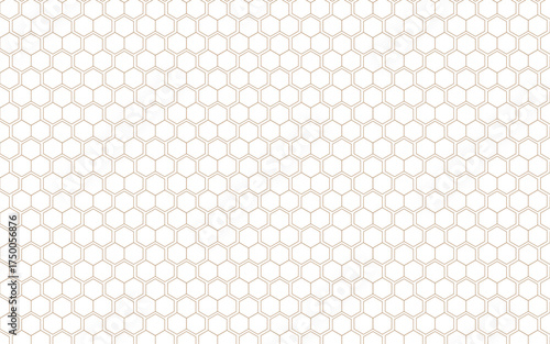 hexagon geometric pattern. seamless hex background. abstract honeycomb cell. vector illustration.