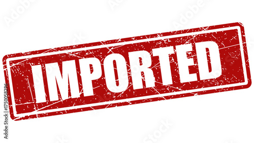 Imported red stamp