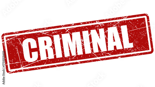 Criminal red stamp