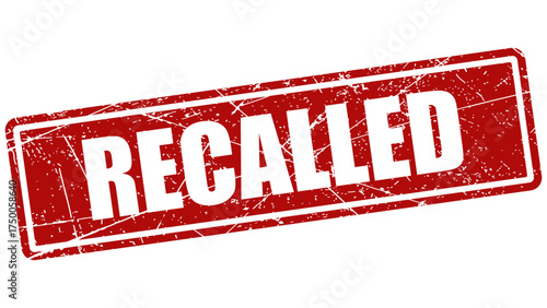 Recalled red stamp
