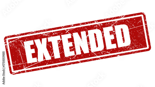 Extended red stamp