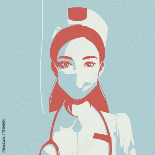 Nurse with face mask in the hospital
