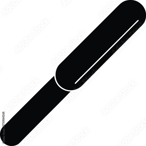 Medical Spatula Icon Vector Illustration Health Clinic Healthcare Equipment Instrument Tongue Depressor Throat Examination Treatment Doctor Checkup Tool Clinical Medical Supplies Patient Examination