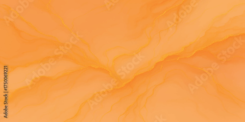 Soft orange silk fabric wave pattern texture abstract background