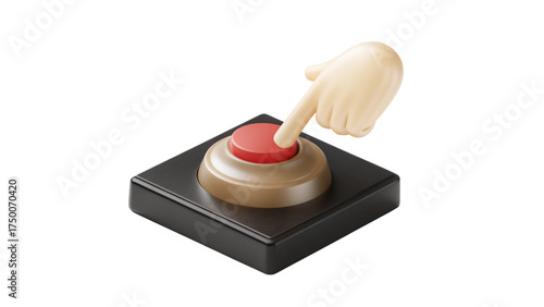 hand-click-button-3d-icon-isolated-on-the-white-ba