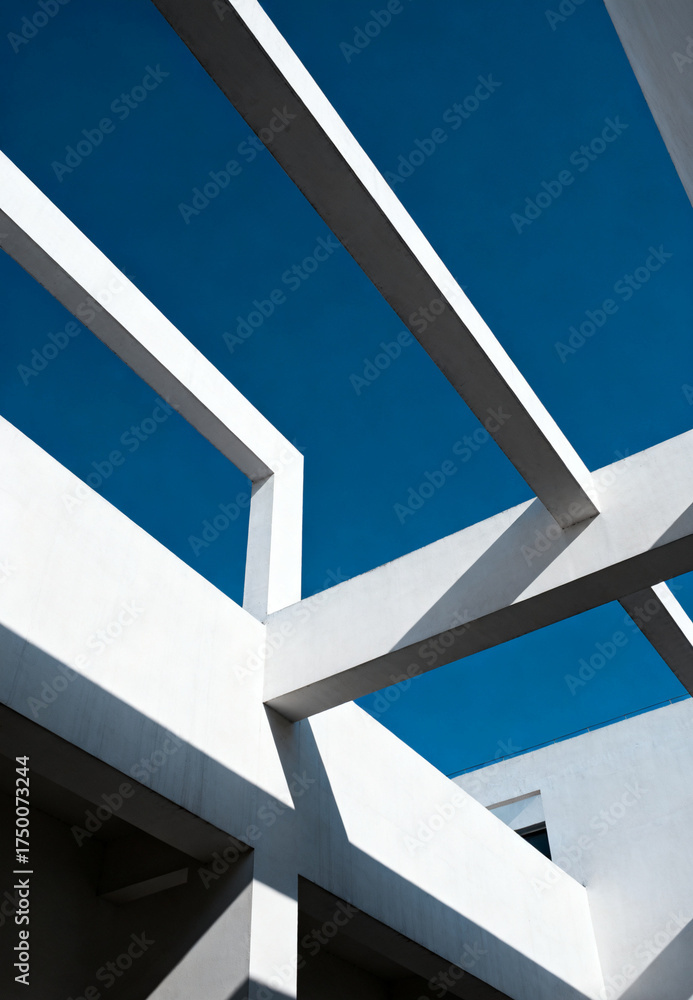 Obraz premium Minimal Architectural Lines with Strong Geometry