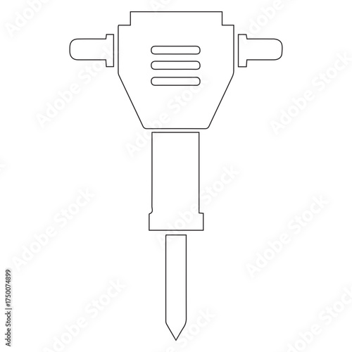 Jackhammer Outline Icon
