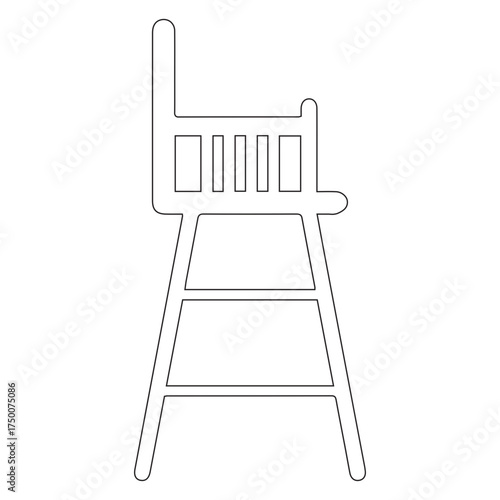 High Chair Icon Outline