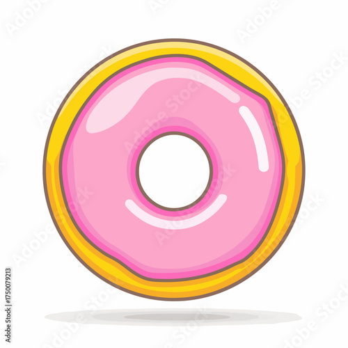 Bold Donut Flat Pastel Pictogram Icon