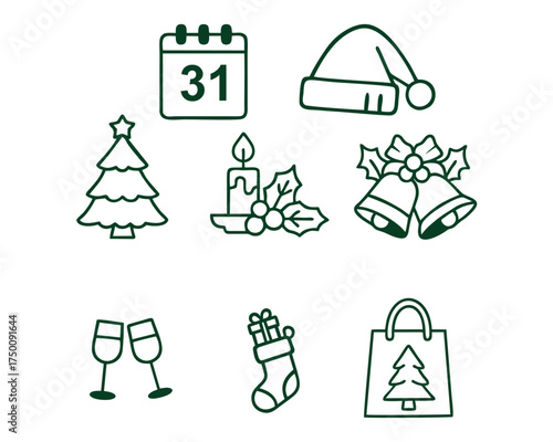 Wallpaper Mural icon Christmas Torontodigital.ca