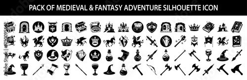 Vector art of pack of  Medieval & Fantasy Adventure