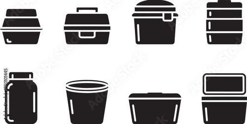 Collection of Various Food Container Shapes and Sizes for Meal Prep and Storage Solutions