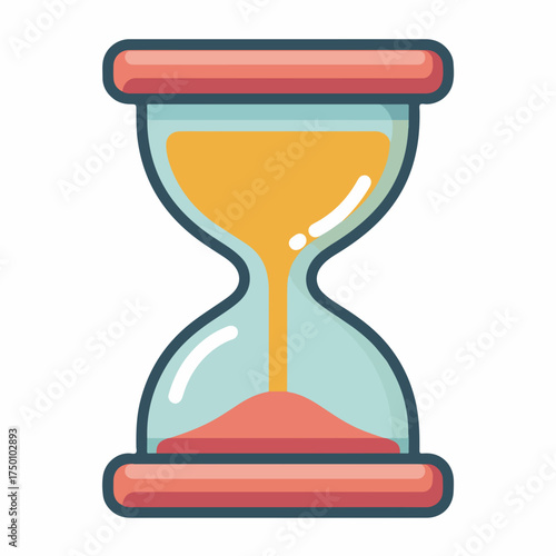 Hourglass Bold Icon Solid Past Design