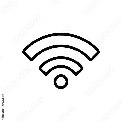 Wifi signal wireless internet connection network hotspot technology communication access point icon symbol 100