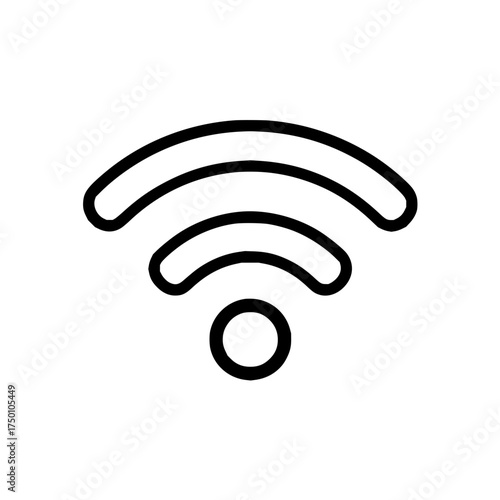 Wifi wireless connection signal internet network hotspot technology communication access point connectivity icon