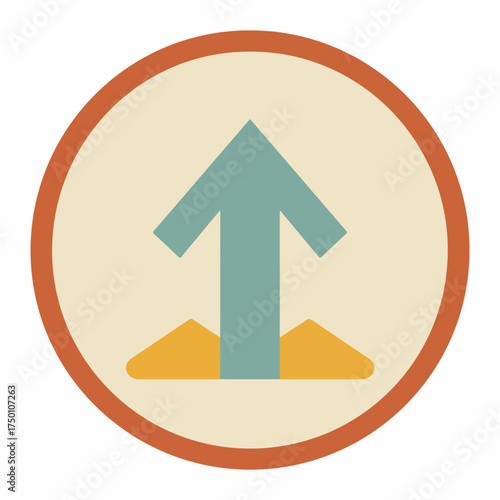 Bold Arrow Increase Icon with Mute