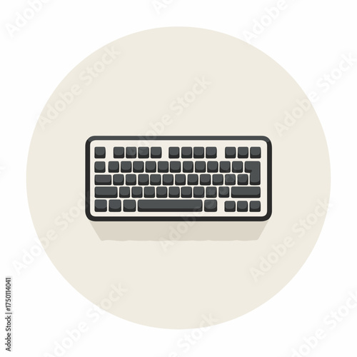 Minimalist Bold Keyboard Icon Design
