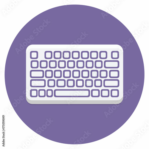 Sleek Geometric Keyboard Icon Design Element