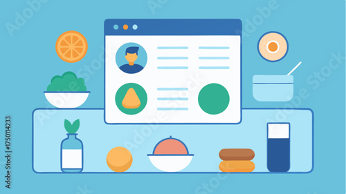 An order customization screen allowing users to modify ingredients choose portion sizes and add dietary preferences represented with clear icons and sliders.