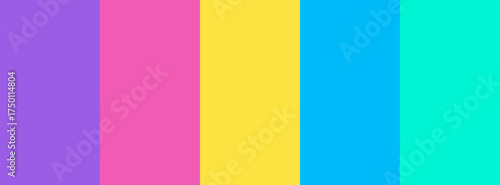 Vibrant pastel color palette vector background with vertical stripes in purple, pink, yellow, blue, and cyan tones, perfect for modern, playful, and creative designs.