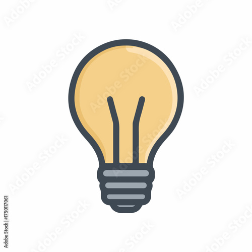 Sleek Lightbulb Icon Design Inspiration
