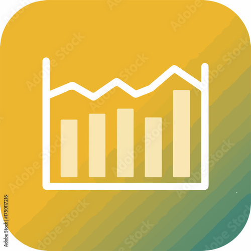 Sleek Line Chart Icon Minimalist Style