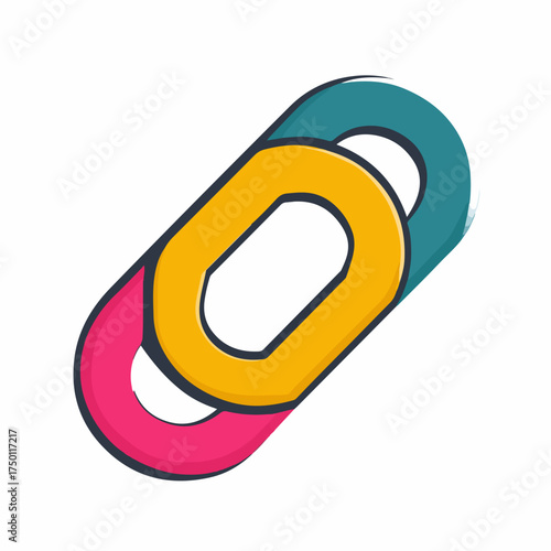 Modern Bold Link Icon Design