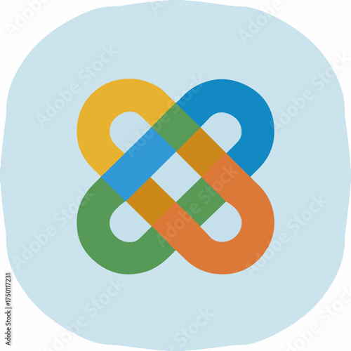 Sleek Bold Link Icon Design