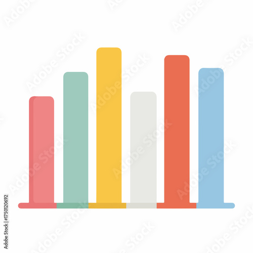 Elegant Colored Bar Graph in Minimalist Style