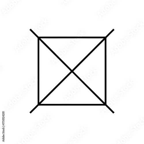 Do not dry clean laundry symbol