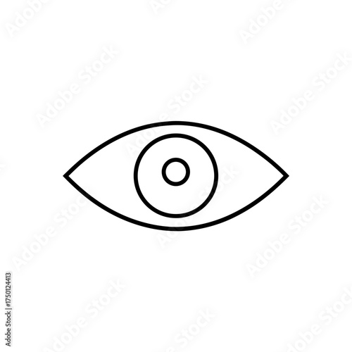 Simple line drawing of an eye