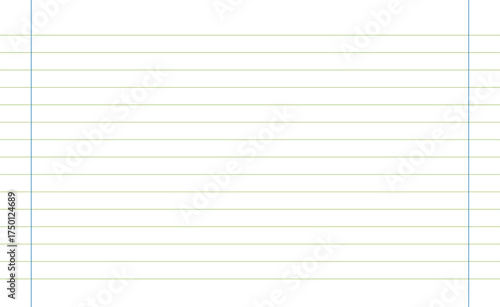 Grid paper. Abstract striped background with color horizontal lines. Geometric pattern for school, wallpaper, textures, notebook. Lined paper blank isolated on transparent background.