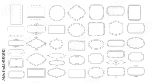 A Collection of Elegant Ornate Decorative Borders and Frames for Design Projects