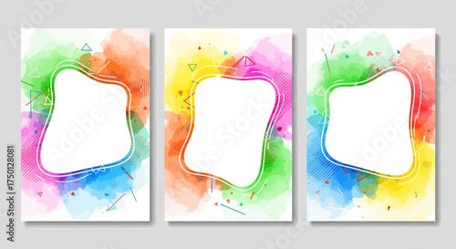 Vibrant Watercolor Splashes for Festive Celebrations and Creative Projects Bursting with Color and Joyful Energy