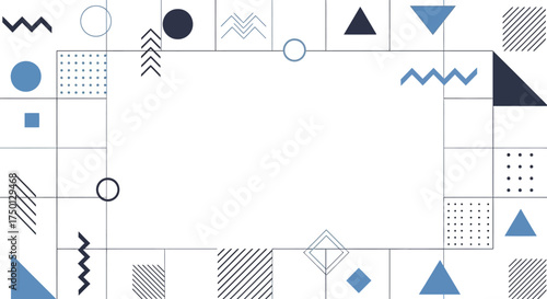 Geometric Pattern Design Featuring Abstract Shapes and Minimalist Elements for Modern Visuals