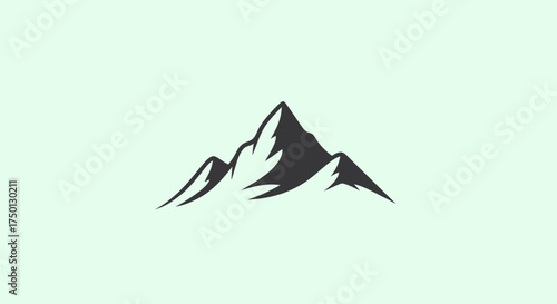 Majestic Mountain Peak Silhouette: A Symbol of Adventure and Natural Beauty.