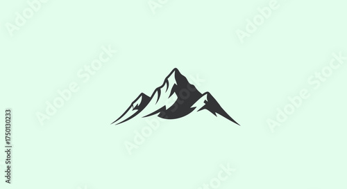 Majestic Mountain Peak Silhouette: A Symbol of Adventure and Natural Beauty.