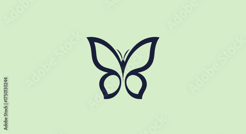 Elegant Butterfly Outline: Minimalist Design for Nature and Beauty.