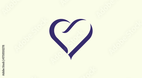 Elegant Heart Symbol: A Minimalist Design for Love and Compassion.