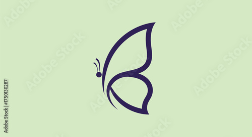 Elegant Butterfly Wing Design: A Symbol of Transformation and Beauty.