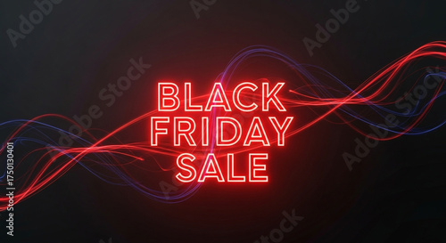 Black Friday Sale Background neon