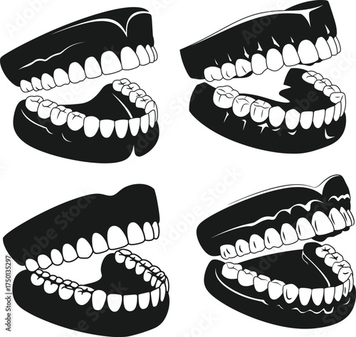 Dentures Svg, Teeth Svg, Dentist Svg, Dentures Dxf, Dentures Png, Dentures Clipart, Dentures Files