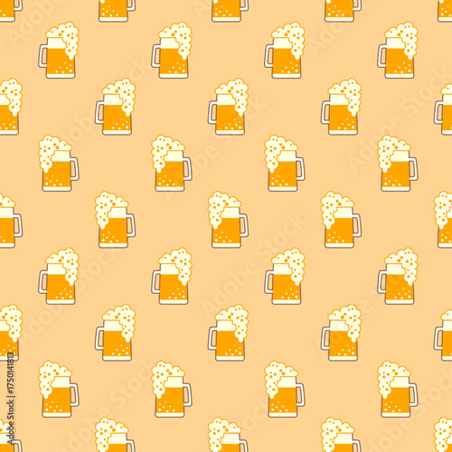 beer pattern texture vector design
