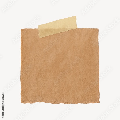 Vintage torn paper note