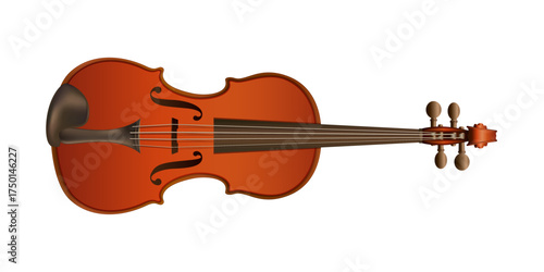 Illustration of the vector violin concept of classical music.eps10