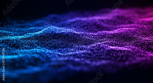 Abstract Cyber Network Data Visualization Backdrop for Presentation