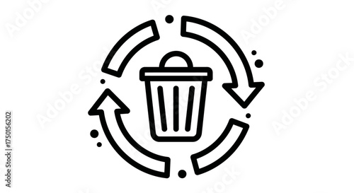 Set of nine laptop icons in line style